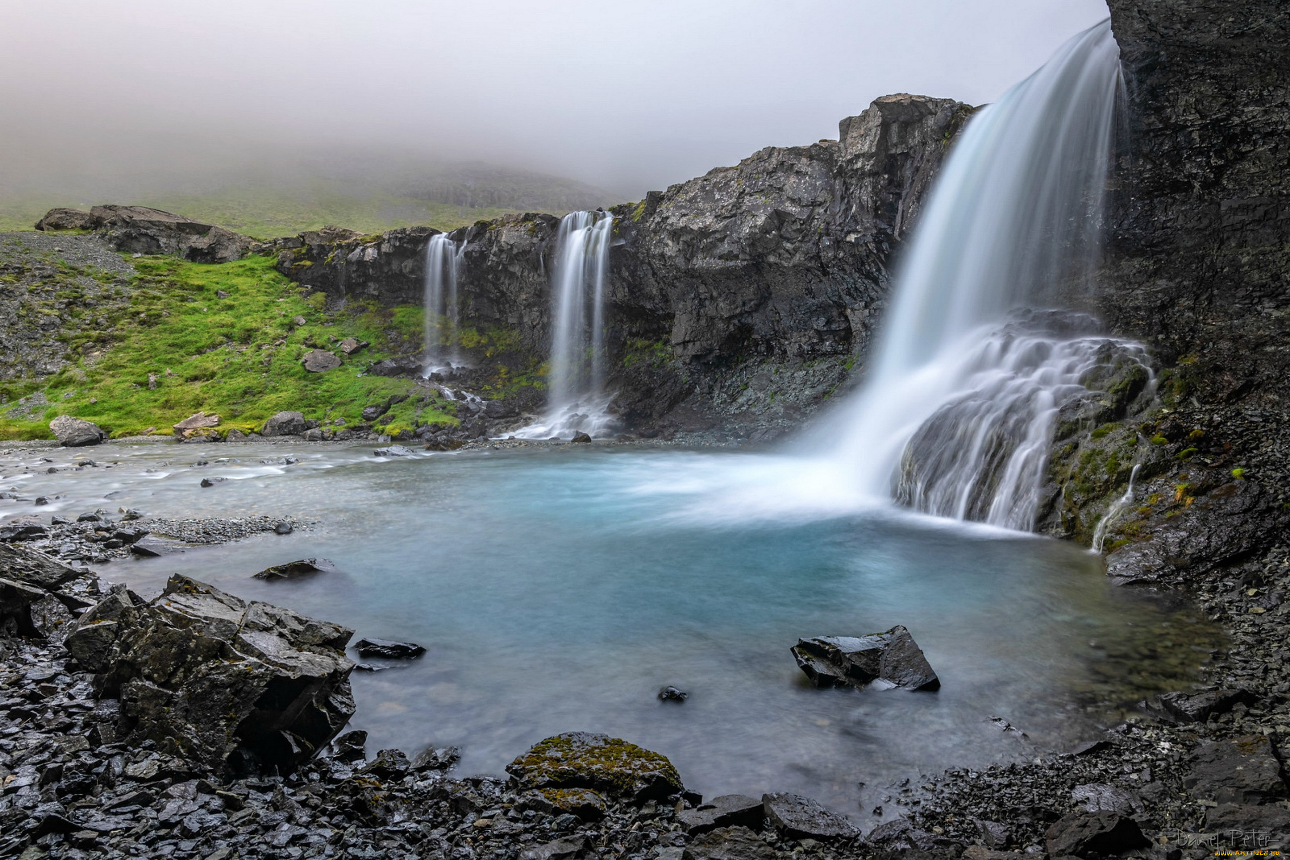 skutafoss waterfall, iceland, , , skutafoss, waterfall
